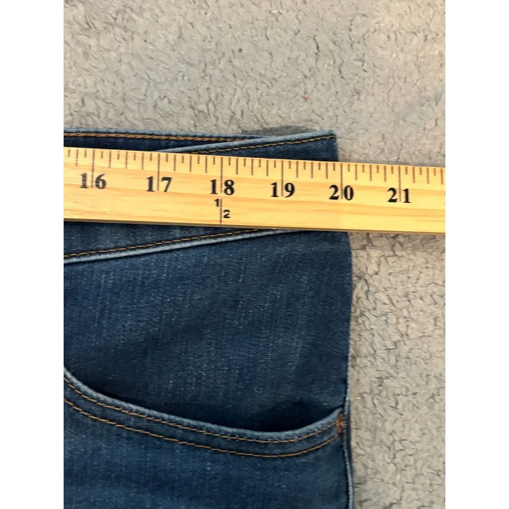 Chicos So Slimming Girlfriend Slim Leg Ankle Jeans Dark Wash Blue 16P 3P Womens
